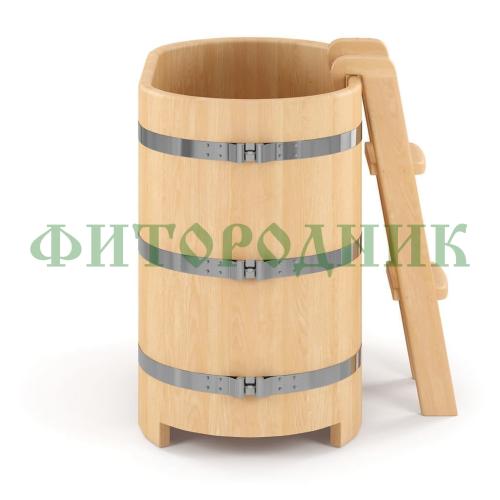 овальная купель «premium» из кедра длина 1400 мм ширина 780 мм высота 1150 мм