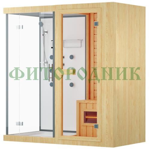 одноместная инфракрасная сауна «original» с душевой кабиной