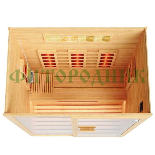 двухместная инфракрасная сауна «comfort» с керамическими излучателями