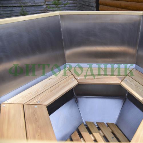 банный чан «original siberia» с печью 1850 мм