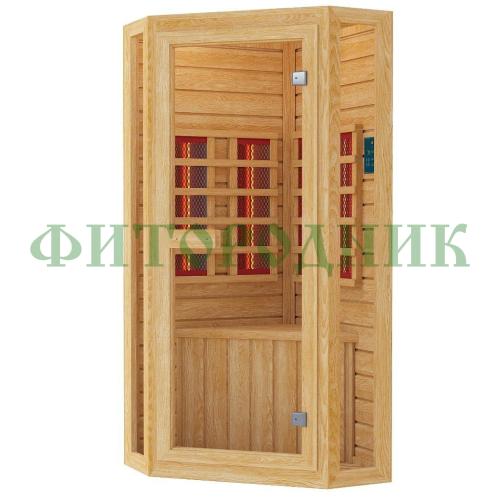 одноместная угловая инфракрасная сауна «original» с керамическими излучателями