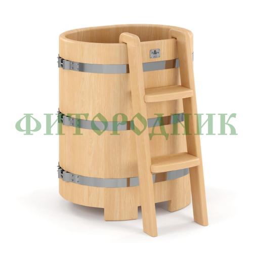 овальная купель «premium» из кедра длина 1000 мм ширина 780 мм высота 1150 мм