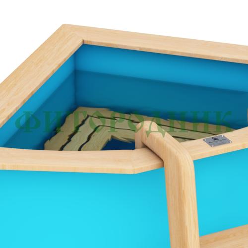 угловая купель «comfort» из полипропилена длина 1100 мм ширина 1100 мм высота 1000 мм