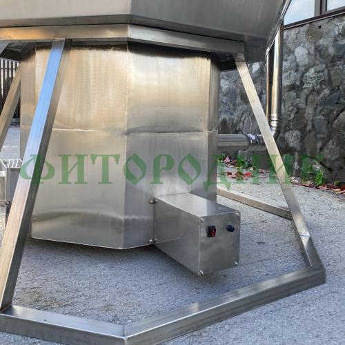 банный чан «premium neo steel» на подставке со встроенной печью 2150 мм