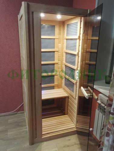 одноместная инфракрасная сауна «comfort» с карбоновыми излучателями