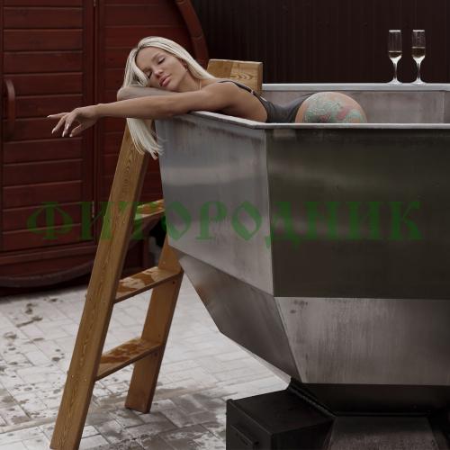 банный чан «original siberia» с печью 1850 мм