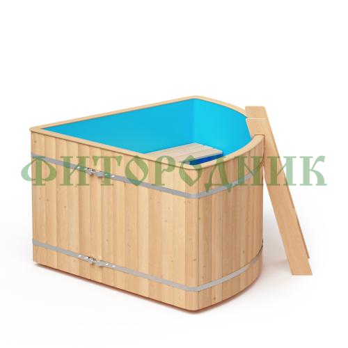 угловая купель «original» с пластиковой вставкой длина 1500 мм ширина 1500 мм высота 900 мм