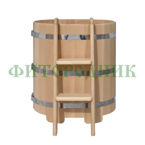 овальная купель «premium» из кедра длина 1000 мм ширина 780 мм высота 1150 мм