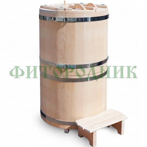 кедровая бочка «бондарная» с парогенератором