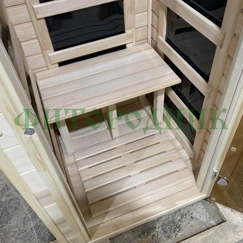 одноместная инфракрасная сауна «comfort» с карбоновыми излучателями