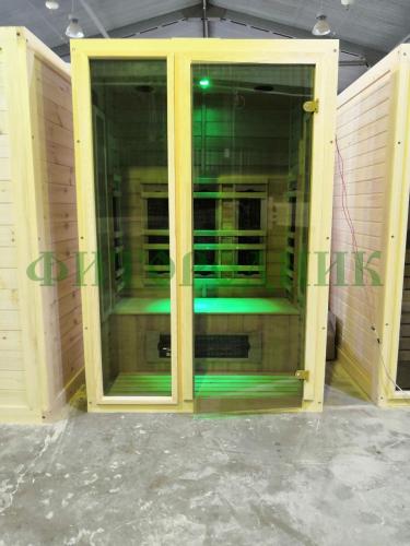 двухместная инфракрасная сауна «comfort» с керамическими излучателями