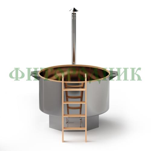 банный чан круглый «сибирский знахарь» диаметр 1650 мм высота 1250 мм, глубина чаши 850 мм