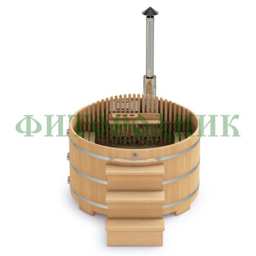 фурако круглая «premium» из кедра со встроенной печью 2000 мм