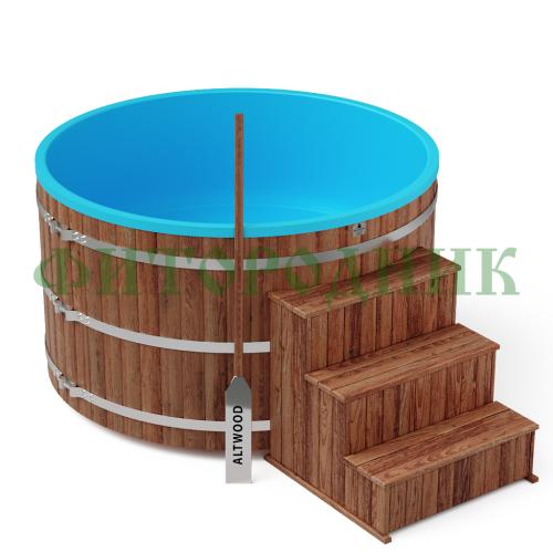 фурако круглая «comfort» из лиственницы с термопластиковой вставкой с электроподогревом 2000 мм