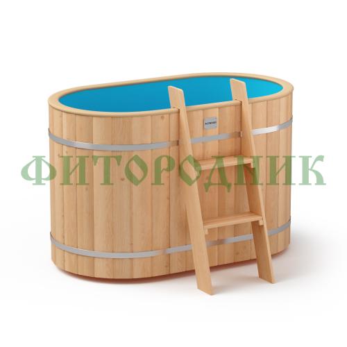 овальная купель «original» с пластиковой вставкой длина 1400 мм ширина 780 мм высота 900 мм