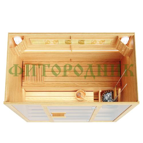 финская сауна трехместная «comfort» с электрической печью