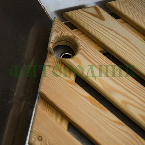 банный чан «premium neo black» на подставке с печью 1750 мм