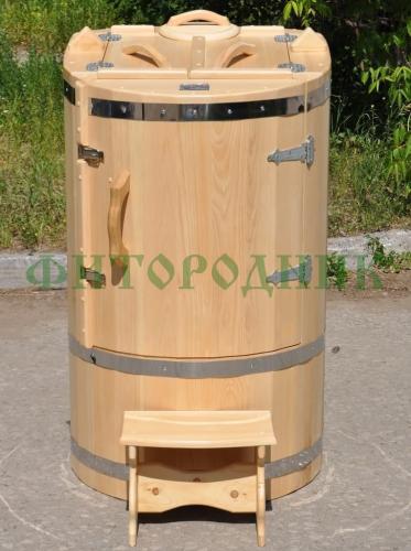 кедровая бочка овальная «профессиональная» со скосом