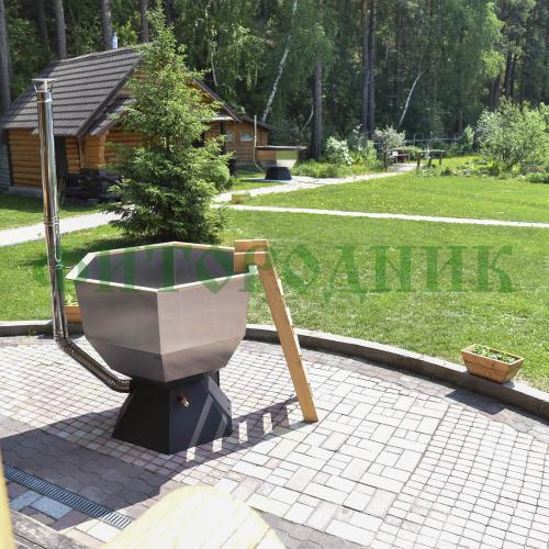 банный чан «original siberia» с печью 1850 мм