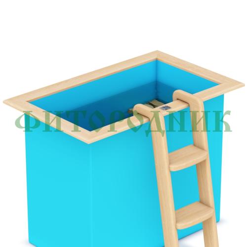 прямоугольная купель «comfort» из полипропилена длина 1400 мм ширина 780 мм высота 1000 мм