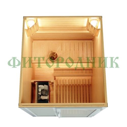 уличная модульная двухместная сауна «premium» с электрической печью