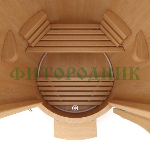 кедровая бочка круглая «профессиональная гигант» со скосом
