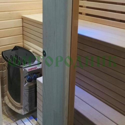 финская сауна трехместная «comfort» с электрической печью