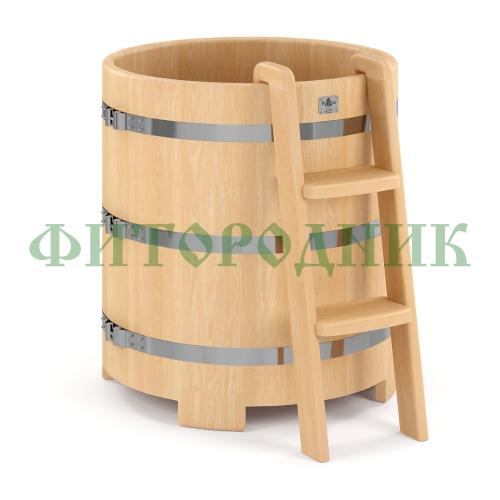 круглая купель «premium» из кедра диаметр 1200 мм высота 1150 мм