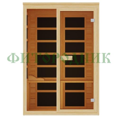 двухместная инфракрасная сауна «comfort» с карбоновыми излучателями