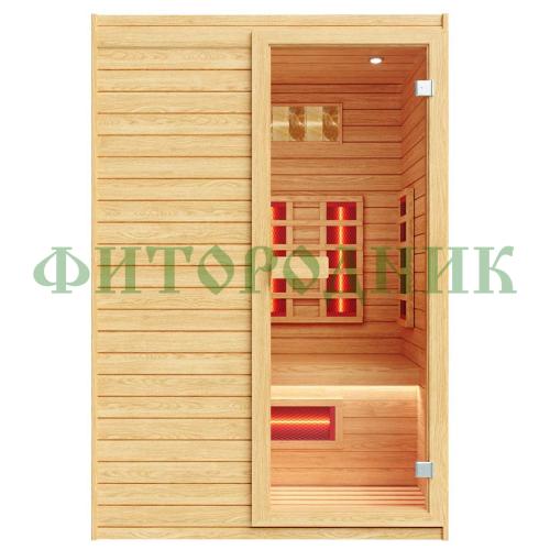 двухместная инфракрасная сауна «comfort» с керамическими излучателями