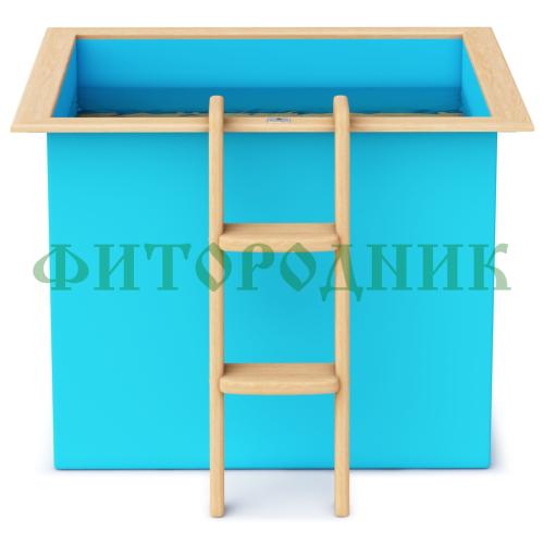 квадратная купель «comfort» из полипропилена длина 1500 мм ширина 1500 мм высота 1000 мм