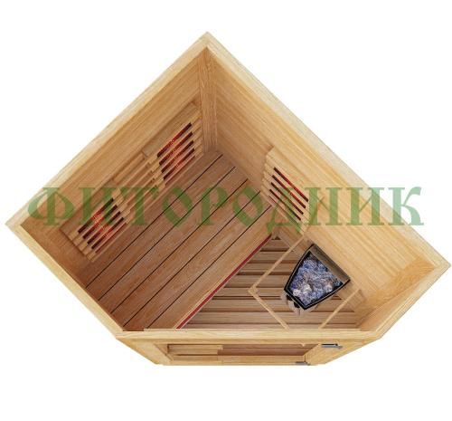 комбинированная сауна одноместная угловая «original»