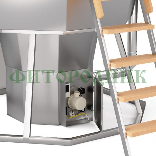 банный чан «premium neo steel» на подставке с газовой горелкой 1750 мм