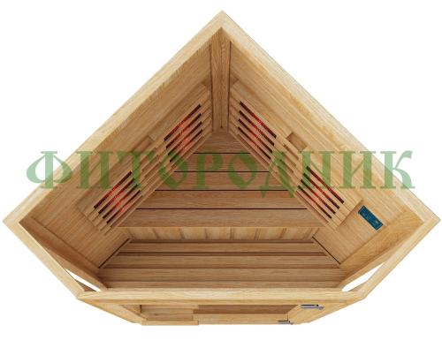 одноместная угловая инфракрасная сауна «original» с керамическими излучателями
