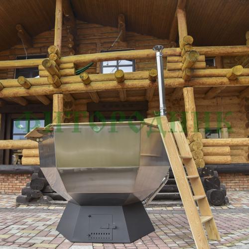 банный чан «original siberia» с печью 2150 мм