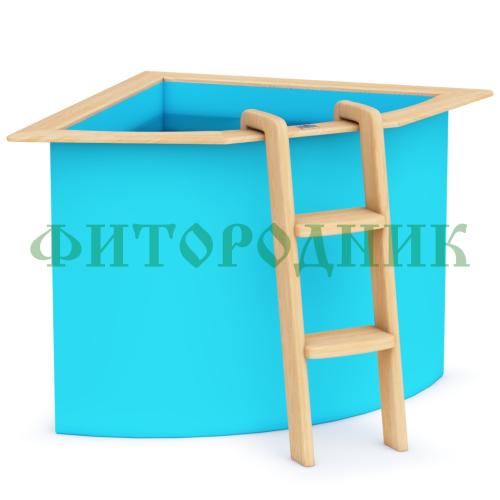 угловая купель «comfort» из полипропилена длина 1300 мм ширина 1300 мм высота 1000 мм