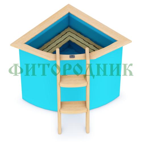 угловая купель «comfort» из полипропилена длина 1100 мм ширина 1100 мм высота 1000 мм