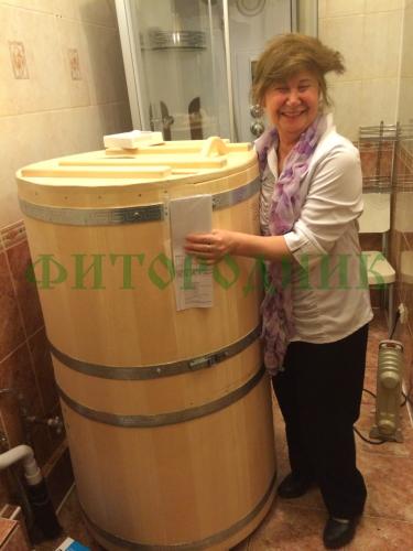 кедровая бочка «бондарная» с парогенератором
