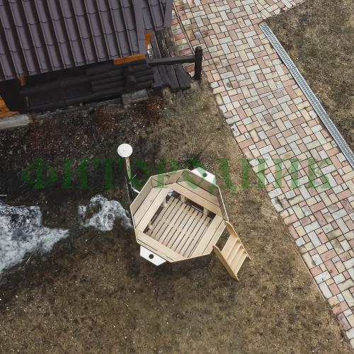 банный чан 8 гр. «сибирский знахарь» 1650 мм высота 1250 мм, глубина чаши 850 мм