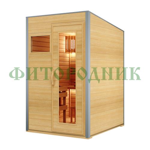 уличная модульная двухместная сауна «comfort» с электрической печью