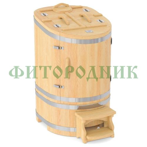 кедровая бочка овальная «классическая» со скосом