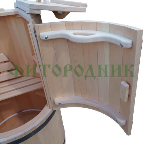кедровая бочка «бондарная» с парогенератором