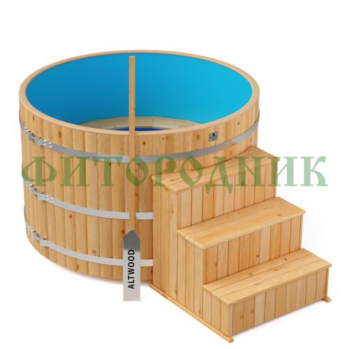 фурако круглая «comfort» из лиственницы с пластиковой вставкой с электроподогревом 1700 мм