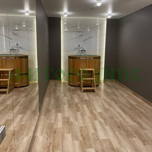 овальная купель «comfort» из лиственницы с пластиковой вставкой длина 1200 мм ширина 780 мм высота 1150 мм