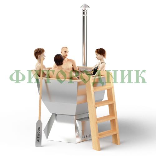 банный чан «comfort siberia» с печью 1850 мм