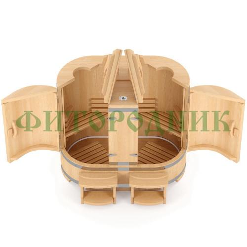 кедровая бочка двухместная «профессиональная»