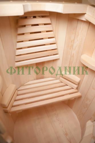 кедровая бочка овальная «классическая» со скосом с парогенератором
