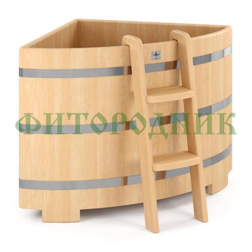 угловая купель «premium» из кедра длина 1500 мм ширина 1500 мм высота 1150 мм