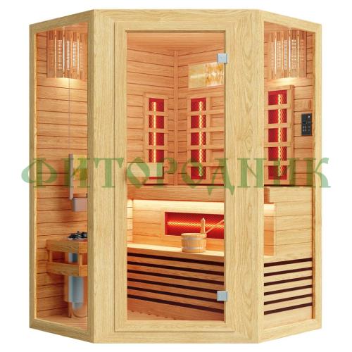 комбинированная сауна двухместная угловая «comfort»