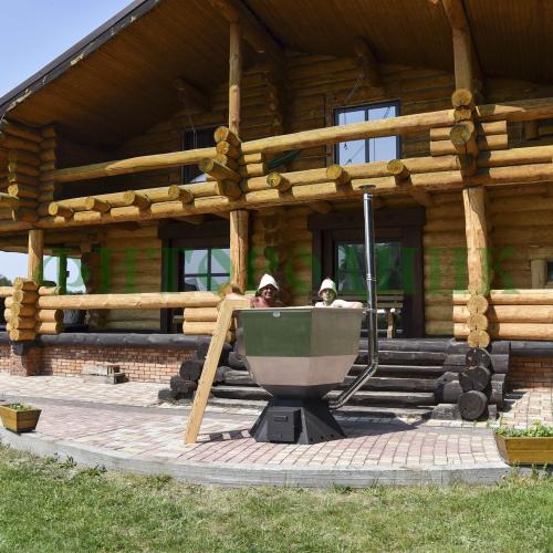 банный чан «original siberia» с печью 1850 мм